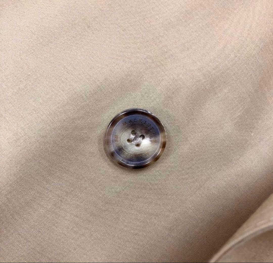 penko丸◆MACKINTOSHゴム引きトレンチコート8ウールライナー付