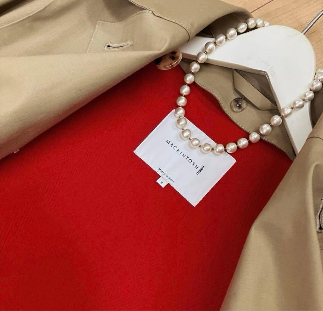 penko丸◆MACKINTOSHゴム引きトレンチコート8ウールライナー付