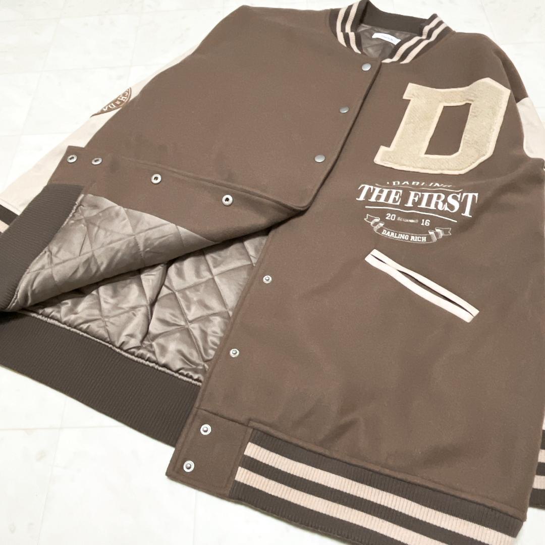 大人気！ Darich DARLINGスタジャン モカ オーバーサイズ