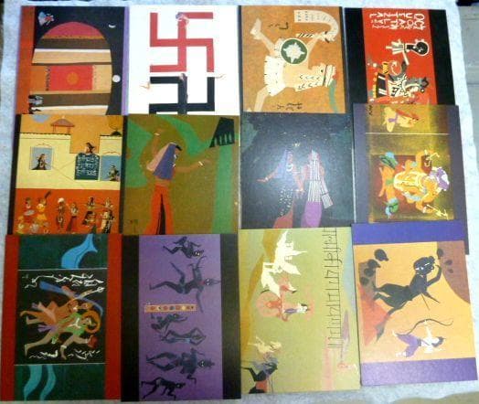 妣田圭子 草絵 宗教画集 全50枚+補2枚入り　解説書付