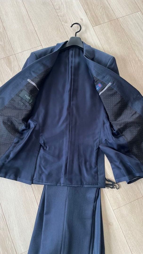 極美品　Paul Smith セットアップゼニアネイビー　ストライプ　 L 現行
