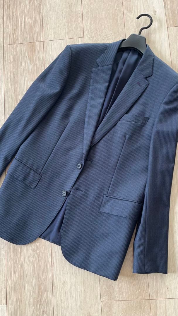 極美品　Paul Smith セットアップゼニアネイビー　ストライプ　 L 現行