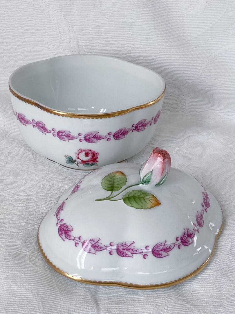 アンティークローズ　菓子入れ　リチャードジノリ