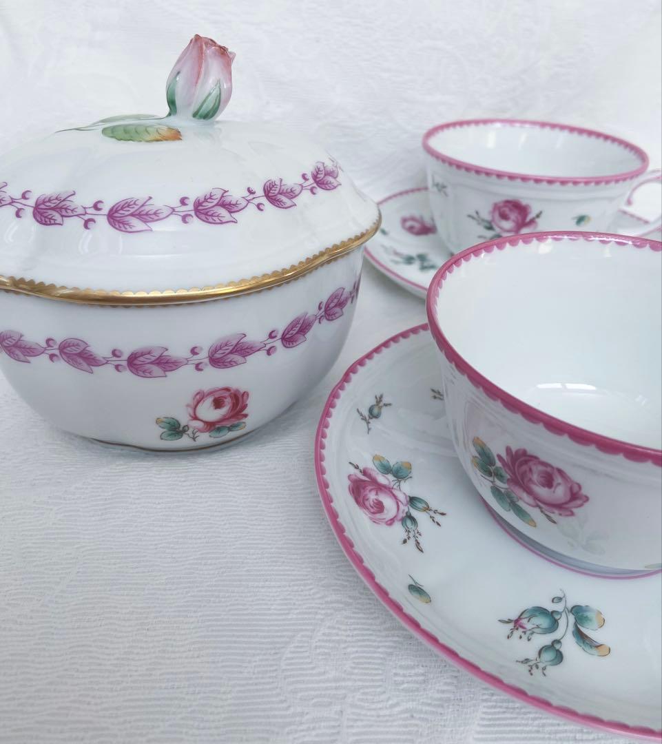 アンティークローズ　菓子入れ　リチャードジノリ