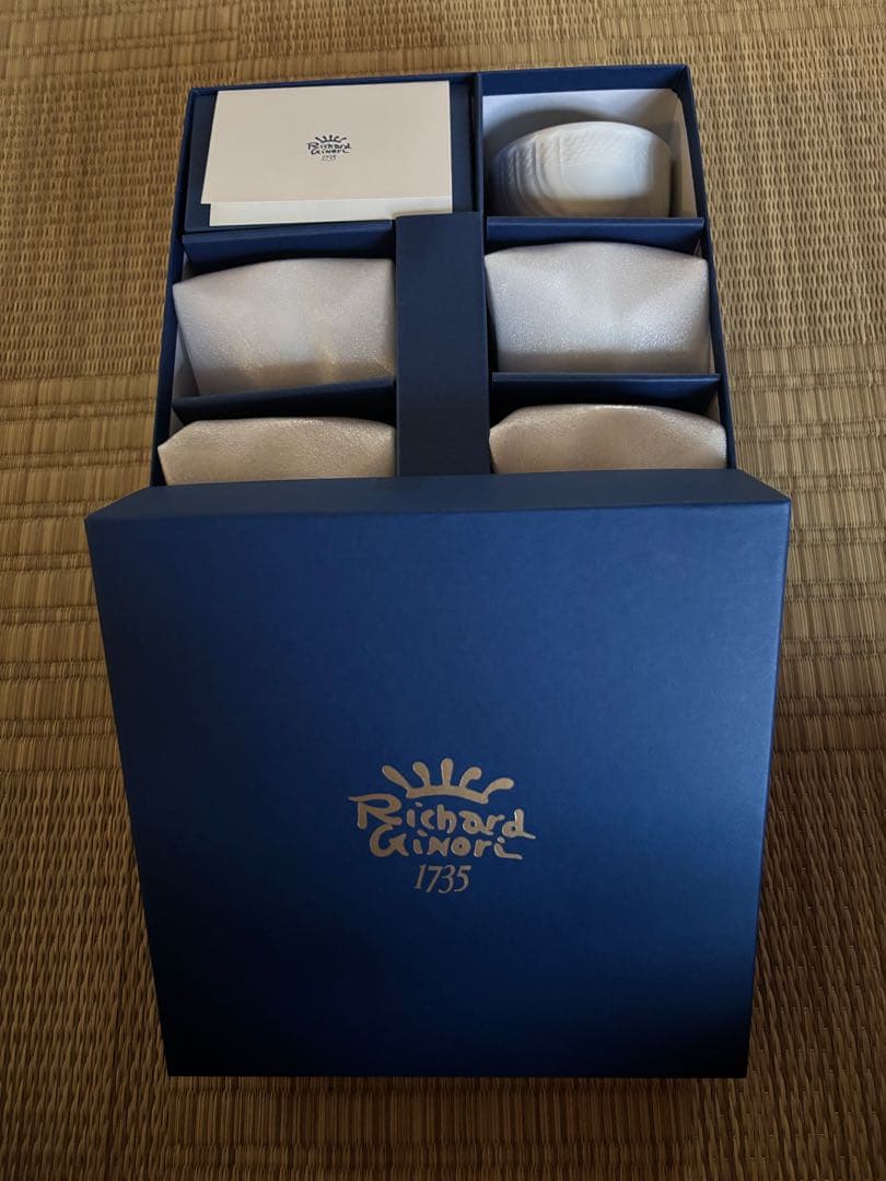 【未使用】リチャードジノリベッキオホワイト　湯呑5個セット