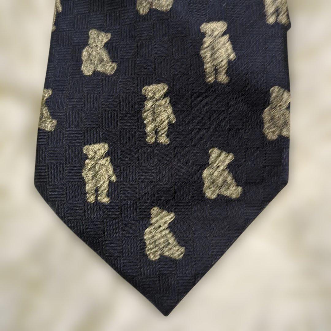 CHAPS RALPH LAUREN ネクタイ　ポロベア　総柄　日本製