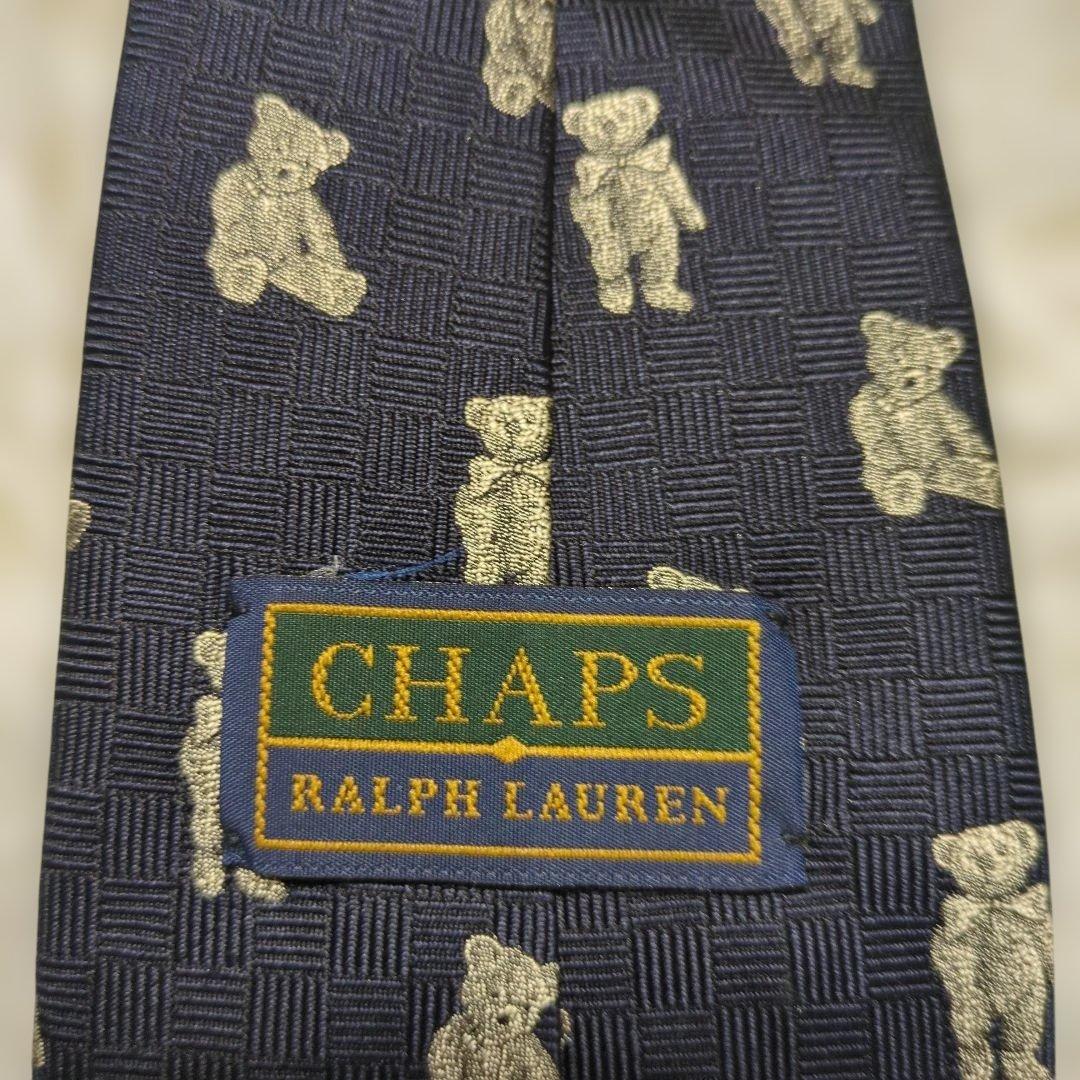 CHAPS RALPH LAUREN ネクタイ　ポロベア　総柄　日本製