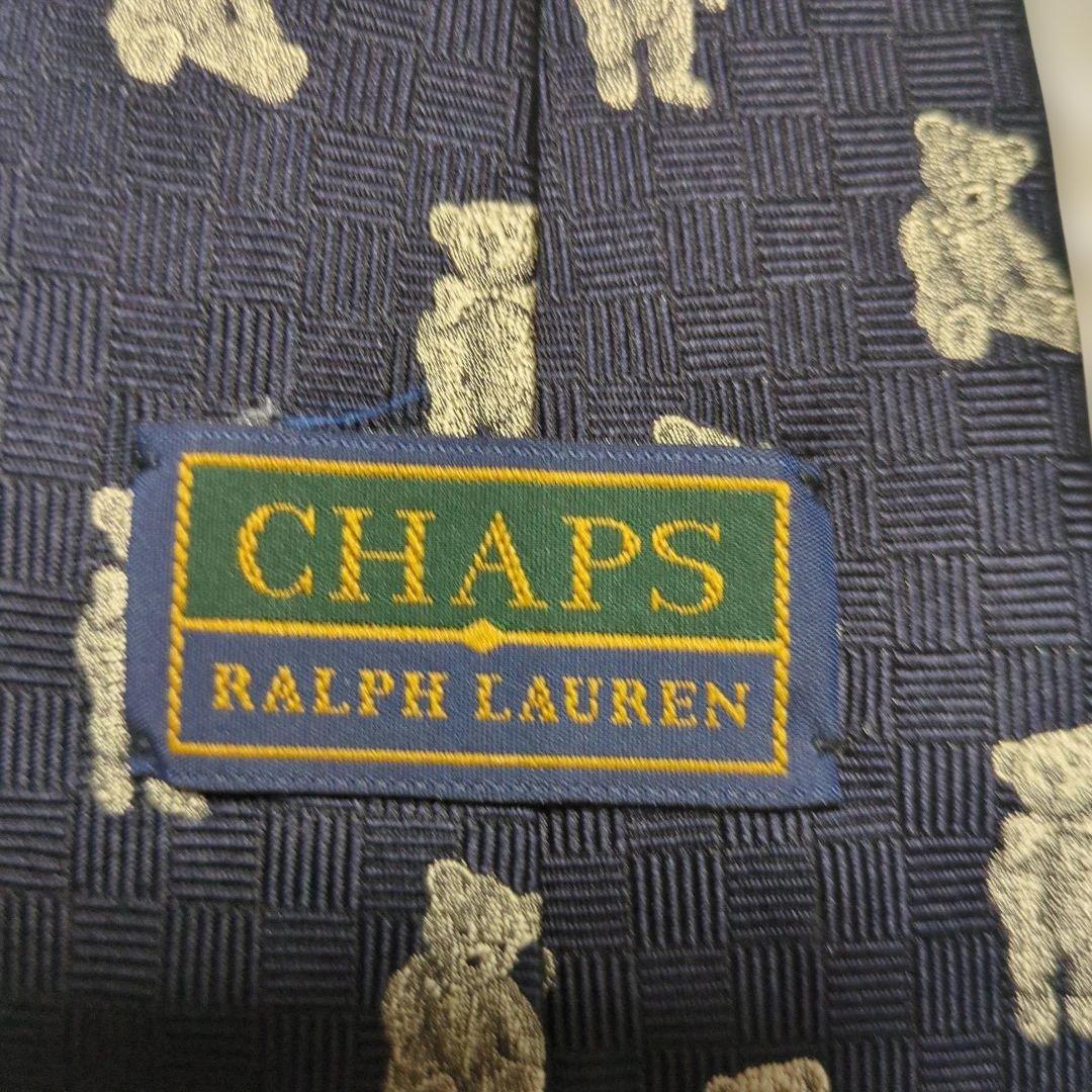 CHAPS RALPH LAUREN ネクタイ　ポロベア　総柄　日本製