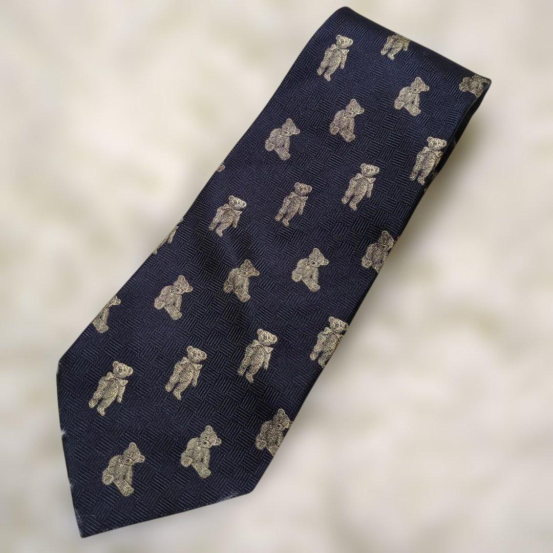 CHAPS RALPH LAUREN ネクタイ　ポロベア　総柄　日本製