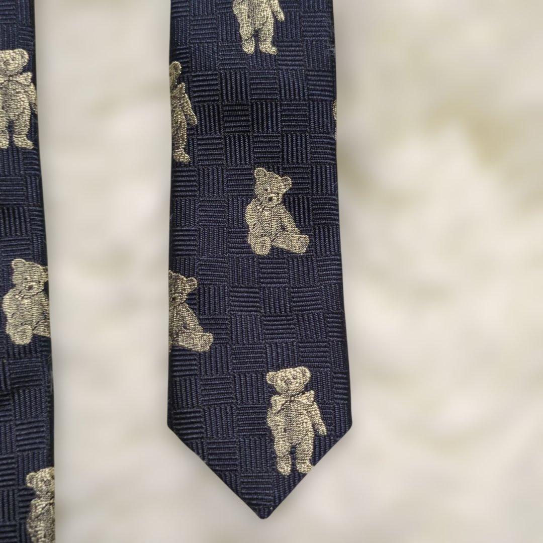 CHAPS RALPH LAUREN ネクタイ　ポロベア　総柄　日本製