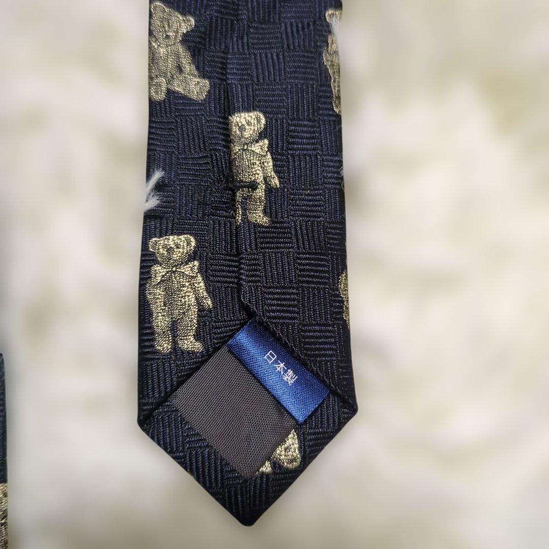 CHAPS RALPH LAUREN ネクタイ　ポロベア　総柄　日本製