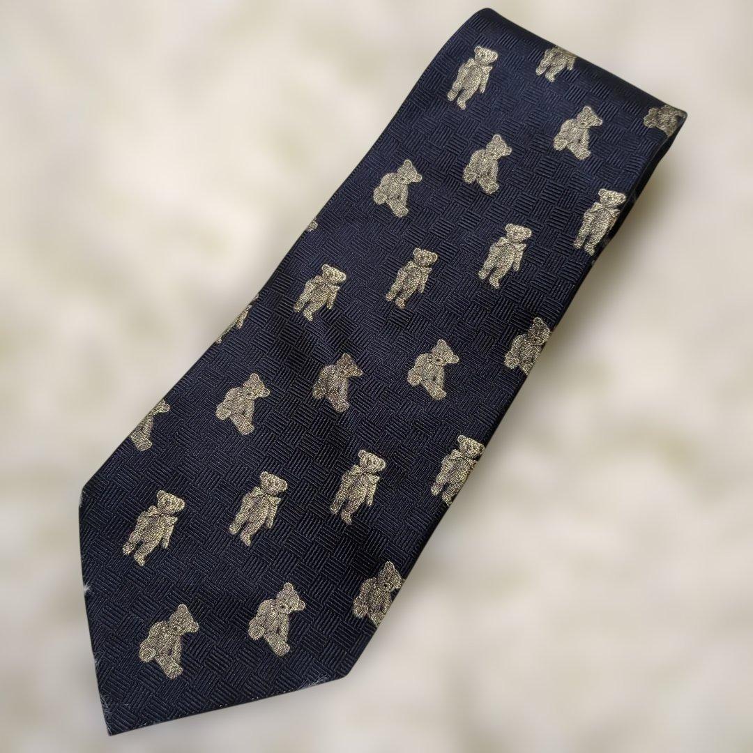 CHAPS RALPH LAUREN ネクタイ　ポロベア　総柄　日本製