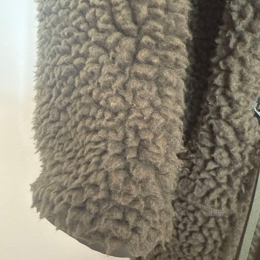 HYKE ボアロングコート サイズ1 オリーブ