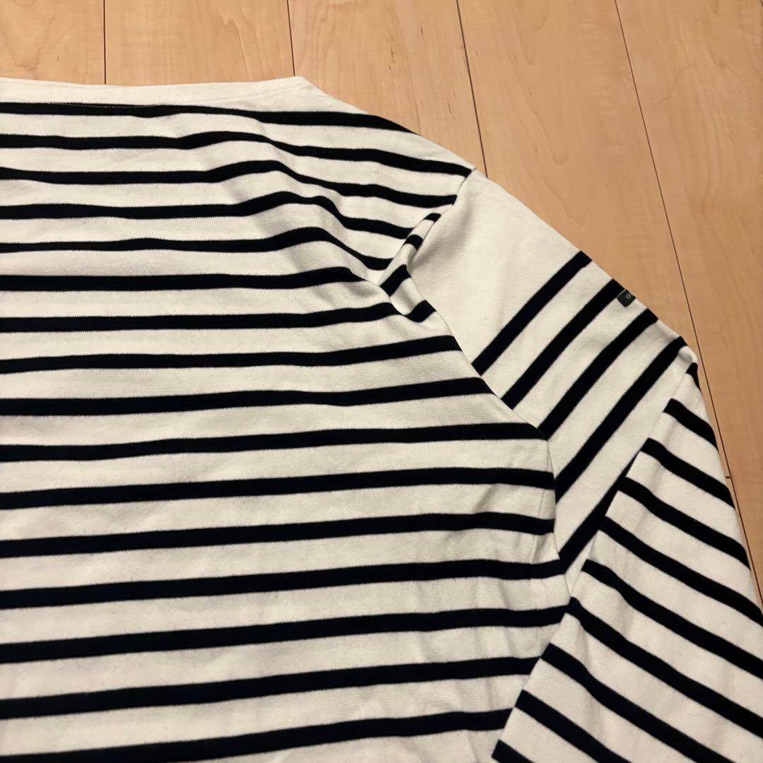 OUTIL ウティ バスクシャツ サイズ3 ボーダー 白黒 フランス製