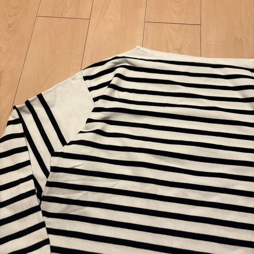 OUTIL ウティ バスクシャツ サイズ3 ボーダー 白黒 フランス製