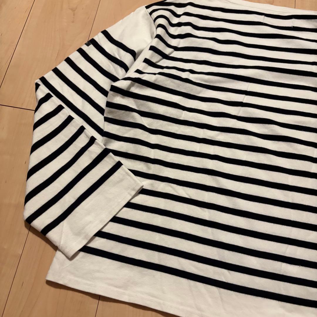 OUTIL ウティ バスクシャツ サイズ3 ボーダー 白黒 フランス製