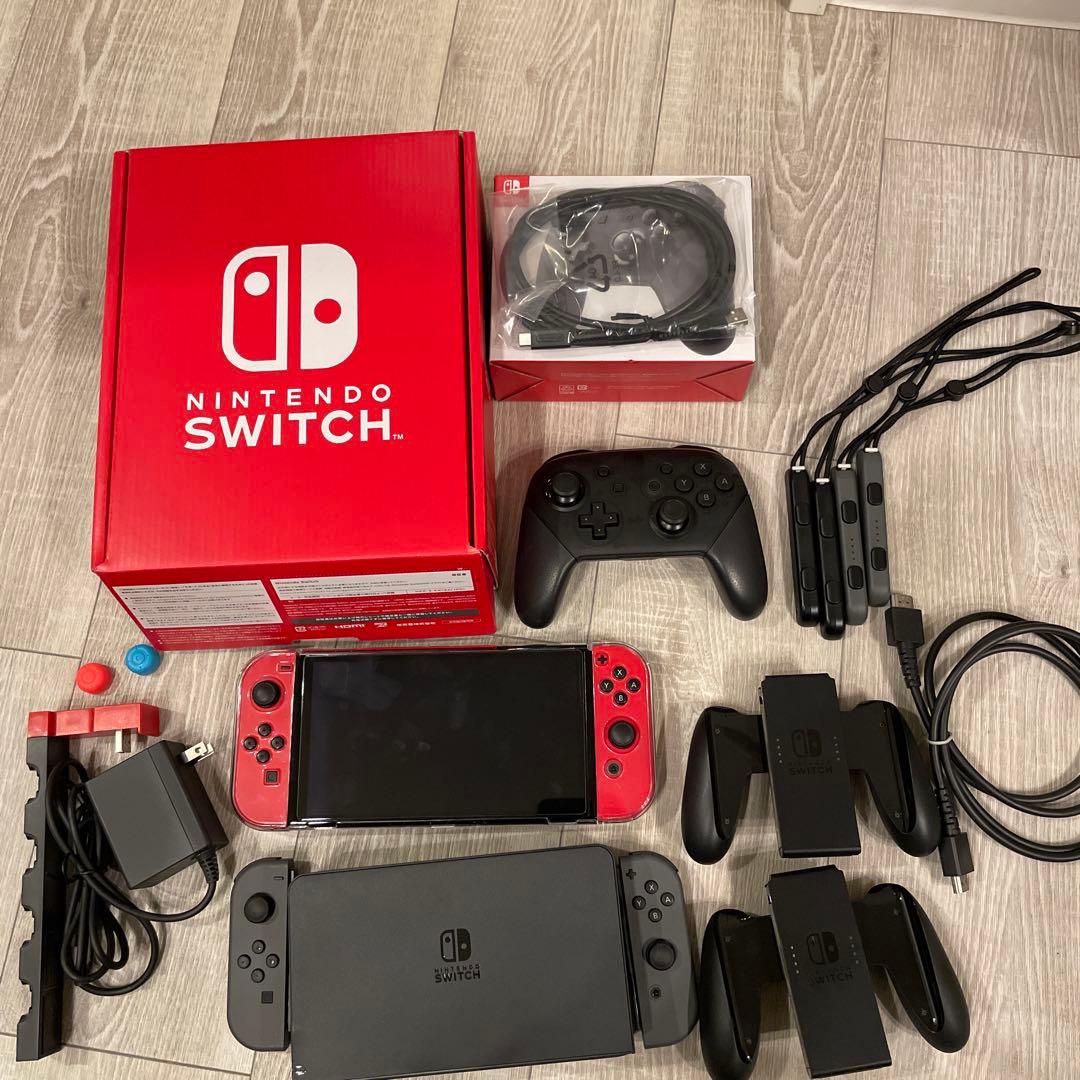 Nintendo Switch 有機EL 美品＋ジョイコン、プロコン、マリカ8α