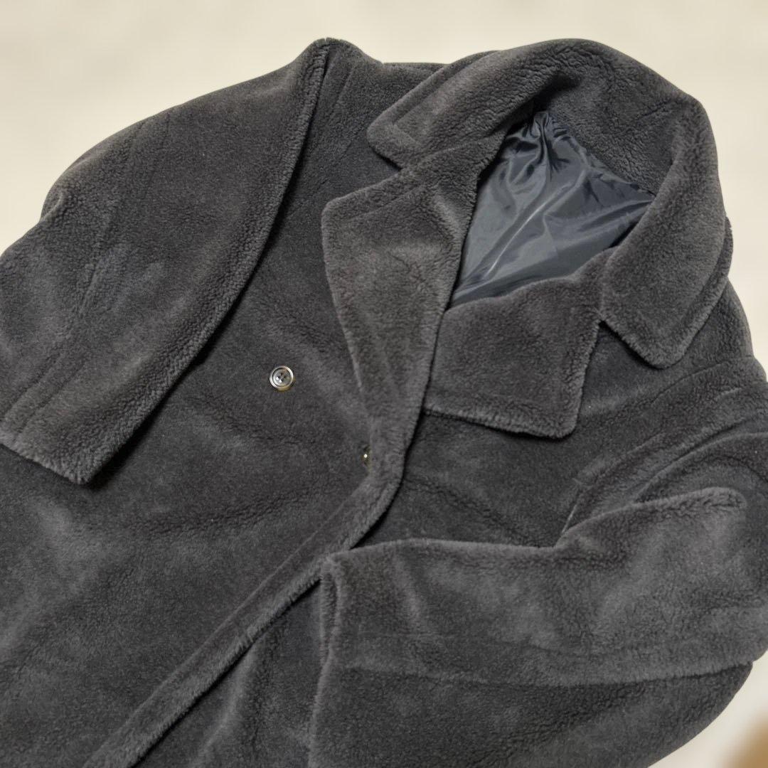 値下げ❗️IAM【イアム】テディロングコート ダークグレー