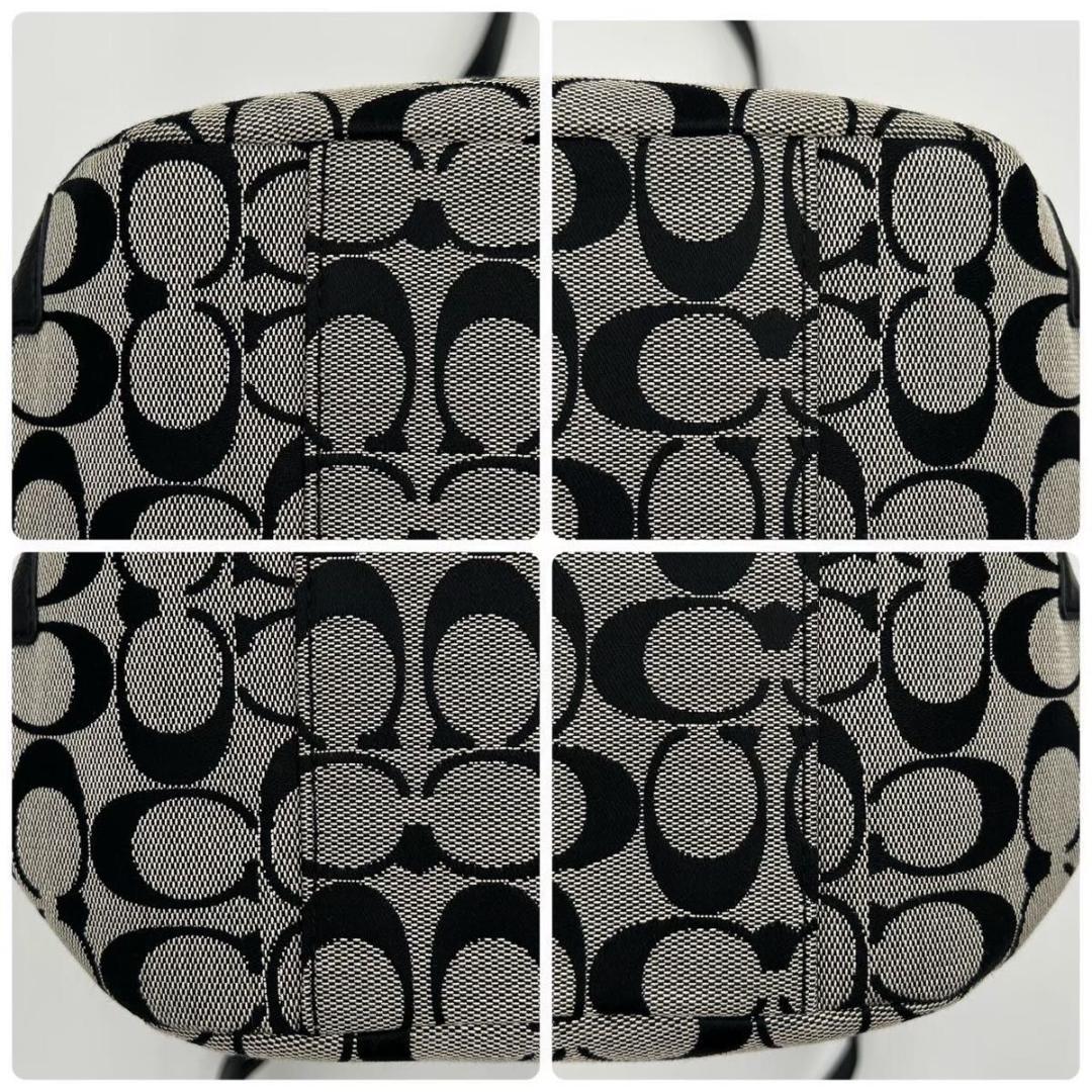 美品 COACH コーチ トートバッグ シグネチャー キャンバス F17109