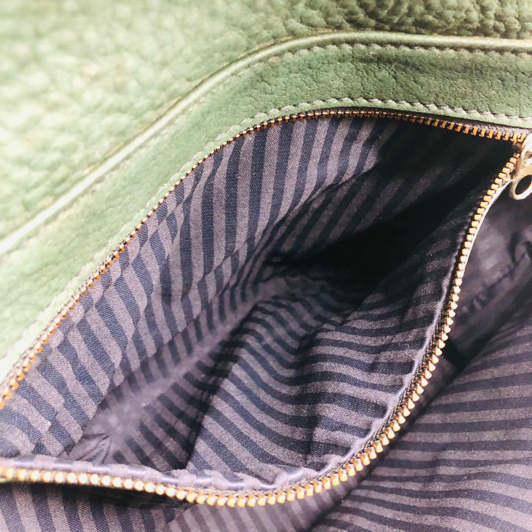 オールドコーチ　4935 ヌバックレザー　メッセンジャーバッグ　希少グリーン