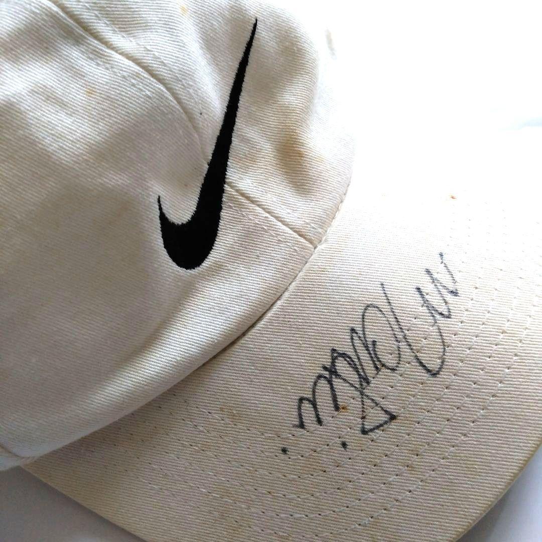 メアリーピアース　マリーピエルス　直筆サイン入り　ナイキキャップ　NIKE