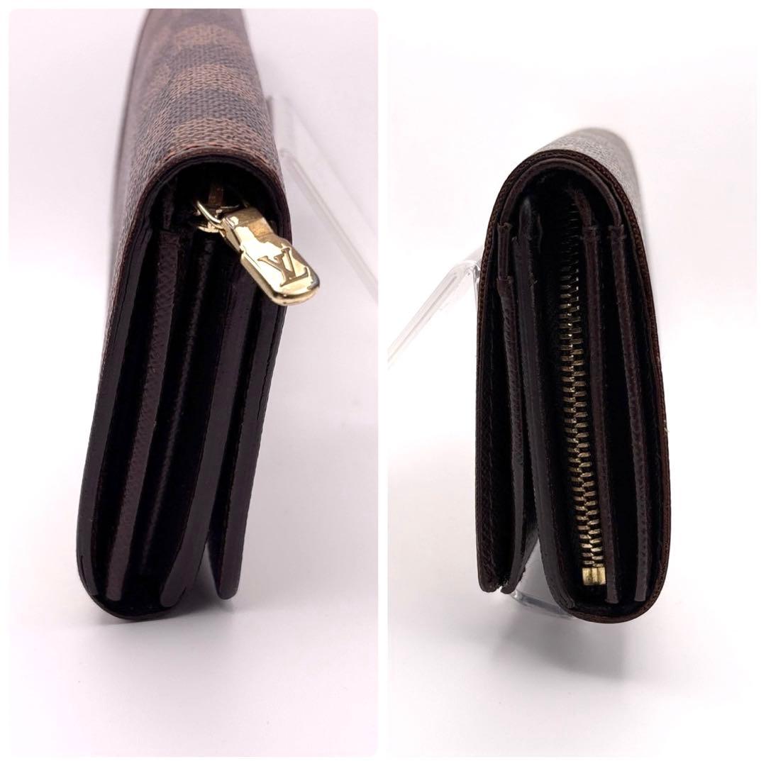 ルイヴィトン　コンパクトジップ ダミエ エベヌ 二つ折り財布 25071101