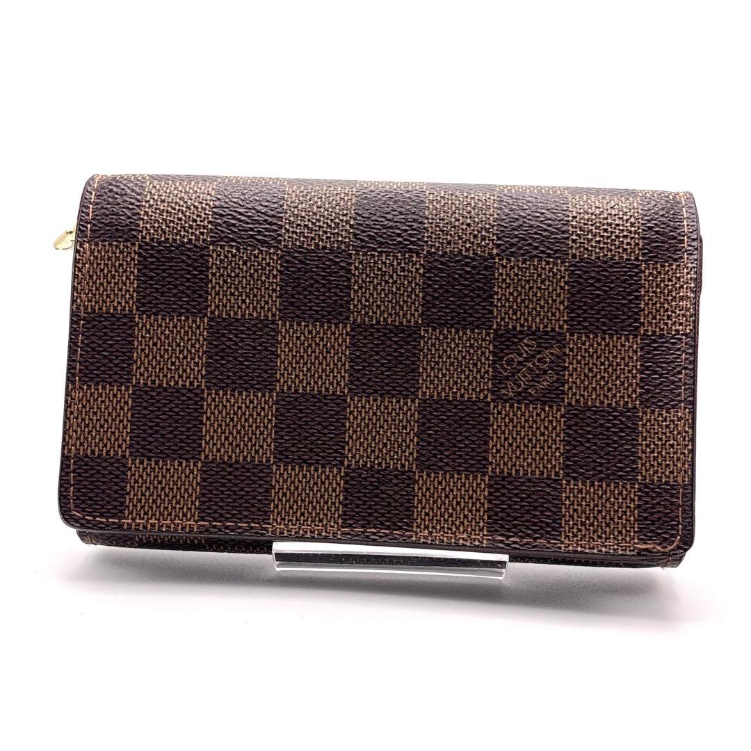 ルイヴィトン　コンパクトジップ ダミエ エベヌ 二つ折り財布 25071101