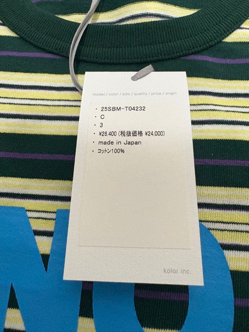 kolor beacon Tシャツ 25SBM-T04232 サイズ3