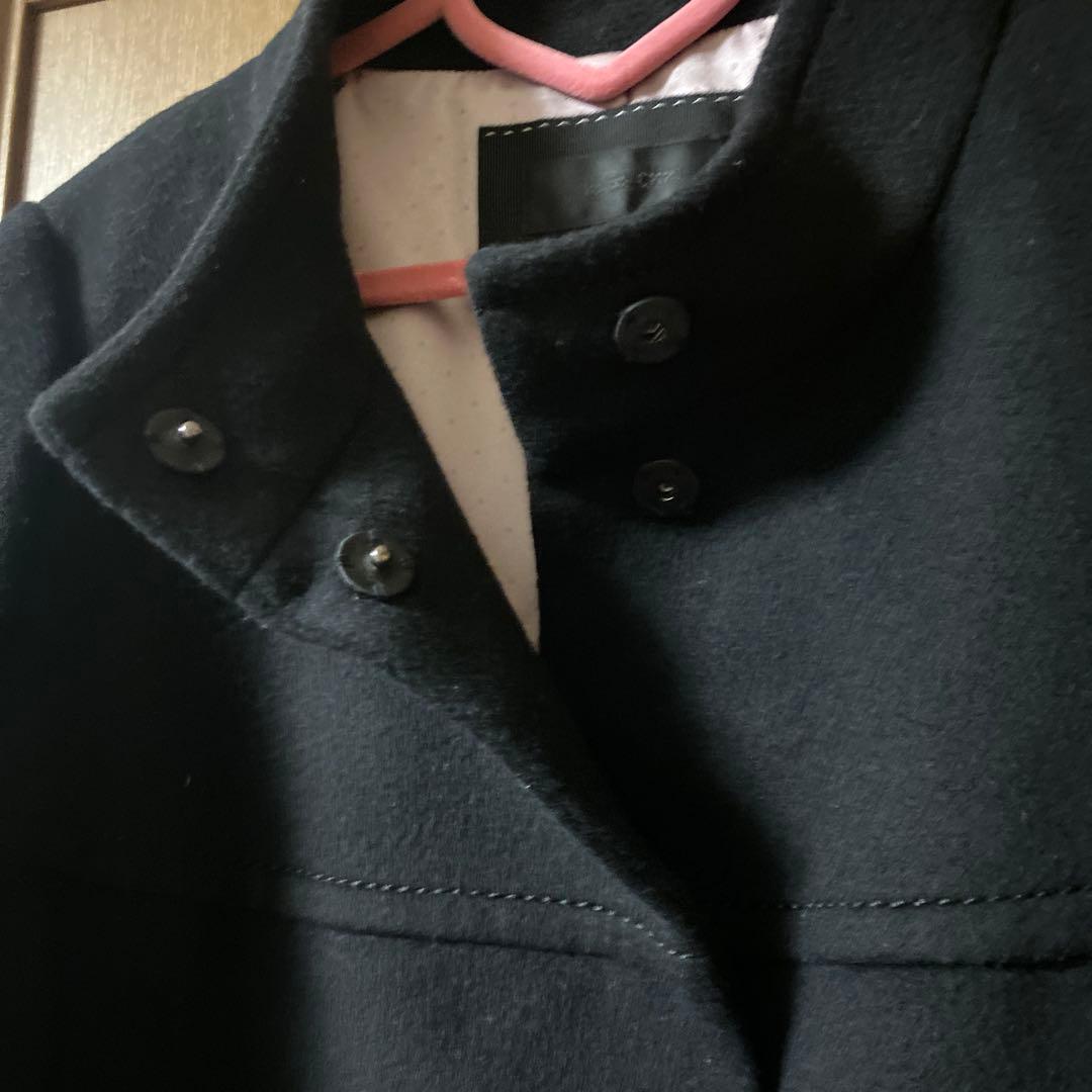 タグ付新品未使用♡tobechic大きいサイズ44♡ウールスタンドカラーコート