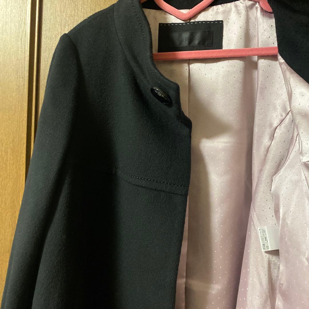 タグ付新品未使用♡tobechic大きいサイズ44♡ウールスタンドカラーコート