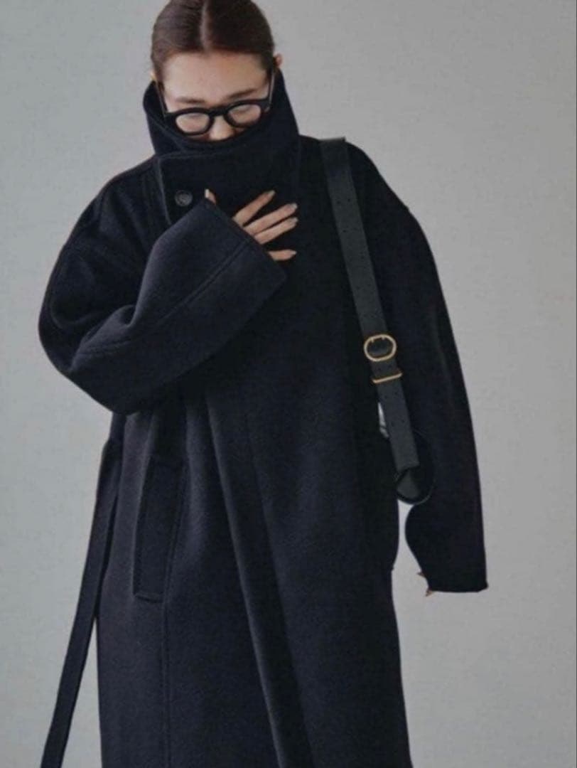 未使用！トゥデイフル　スタンドカラーウールコート