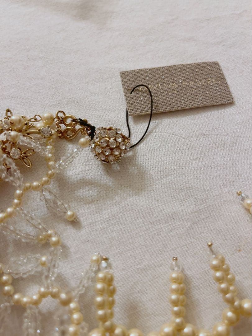 専用！MIRIAM HASKELLパールとクリスタルのネックレス