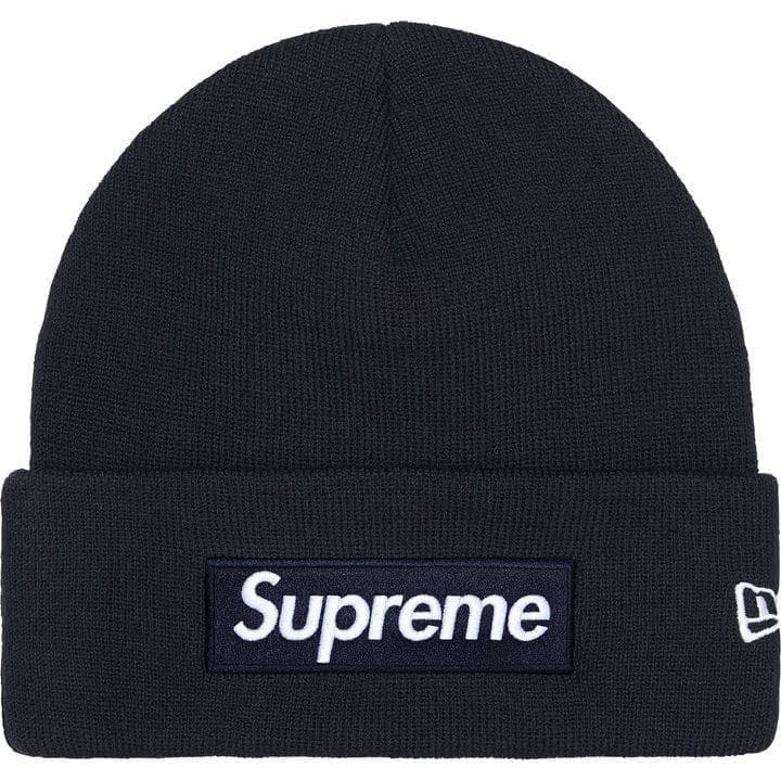 Supreme ビーニー シュプリーム Box Logo Beanie ネイビー