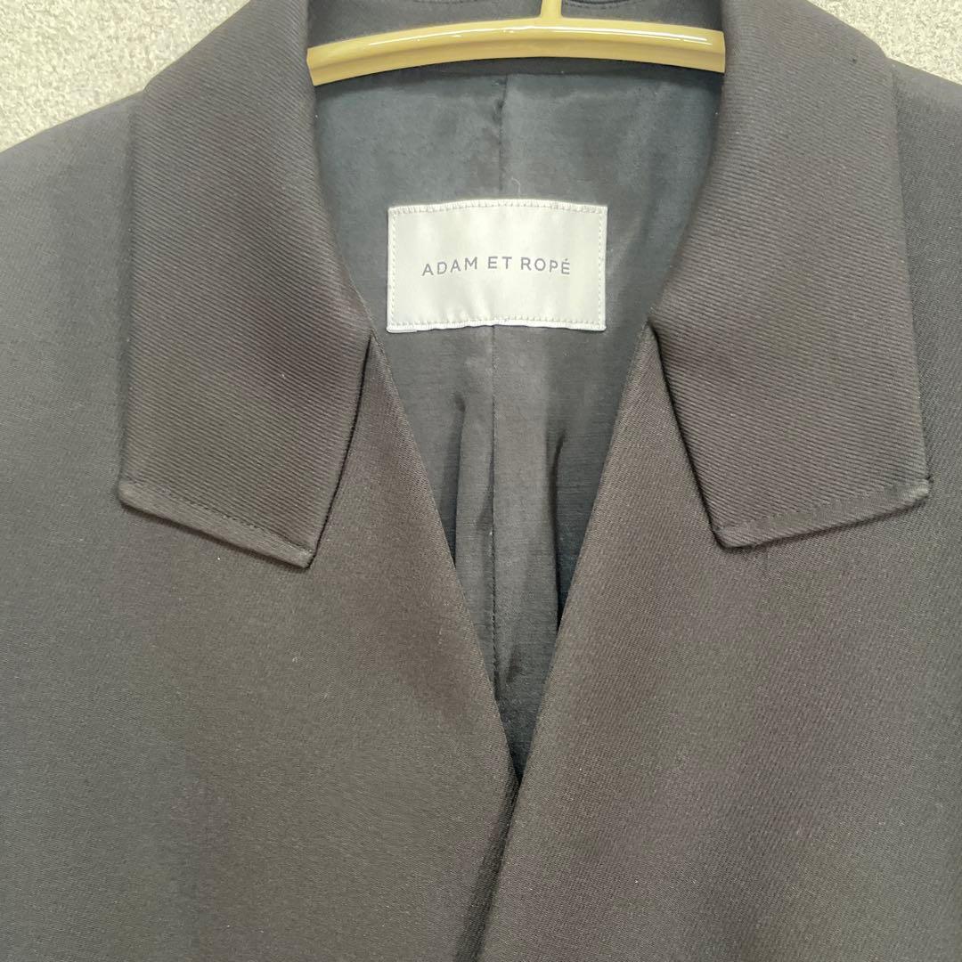 アダムエロペ　シェイプフォルムシングルジャケット　ノーカラージャケット