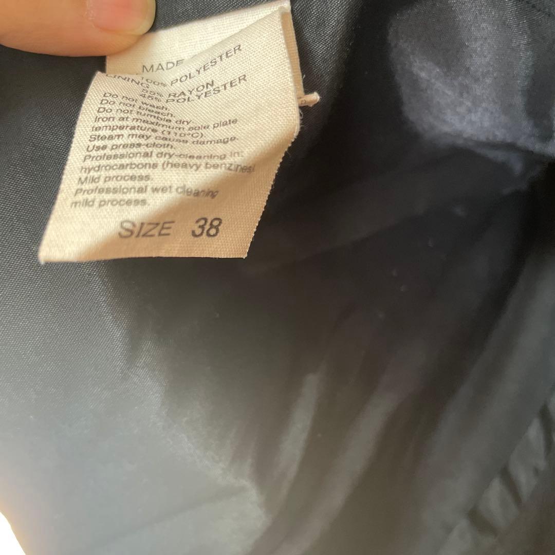 アダムエロペ　シェイプフォルムシングルジャケット　ノーカラージャケット