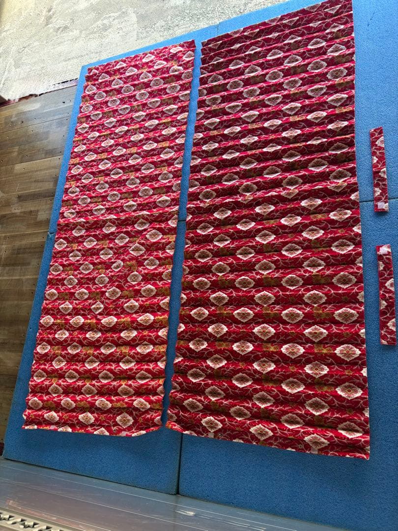 大花束 レッド 仮眠カーテン ハンドルカバー