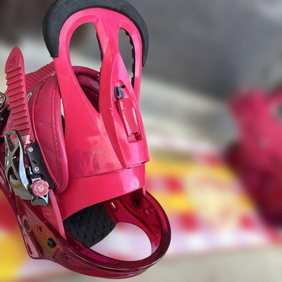 burton ピンク スノーボード　板　セット