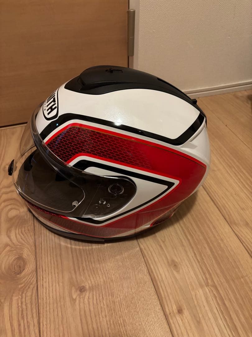 ZENITH フルフェイスヘルメット ホワイト/レッド　（Mサイズ）
