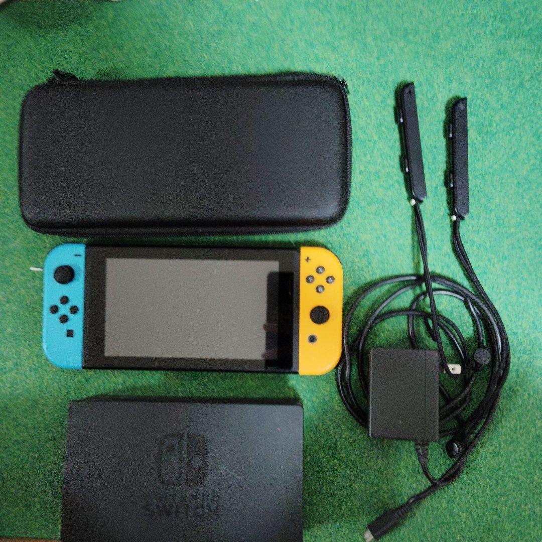 Nintendo Switch 本体 青/黄 充電器付き