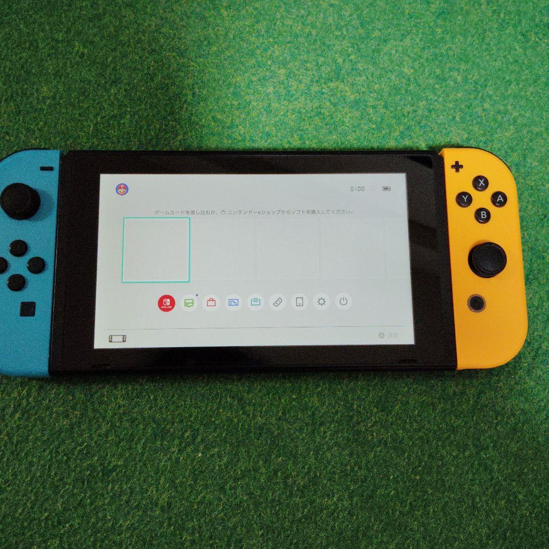 Nintendo Switch 本体 青/黄 充電器付き