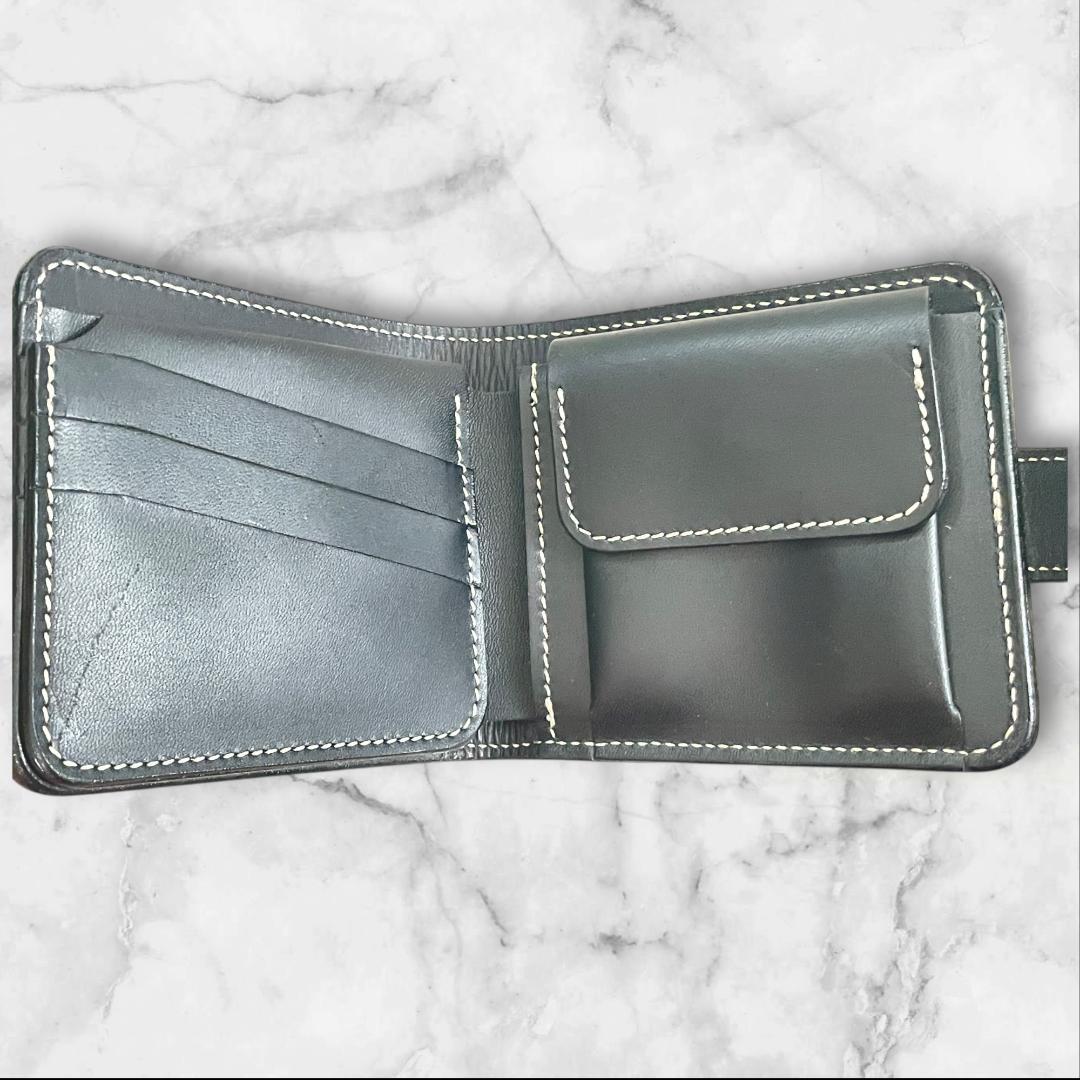 KC,s パイソン 二つ折り財布 バイソンコンチョ 本革 箱付