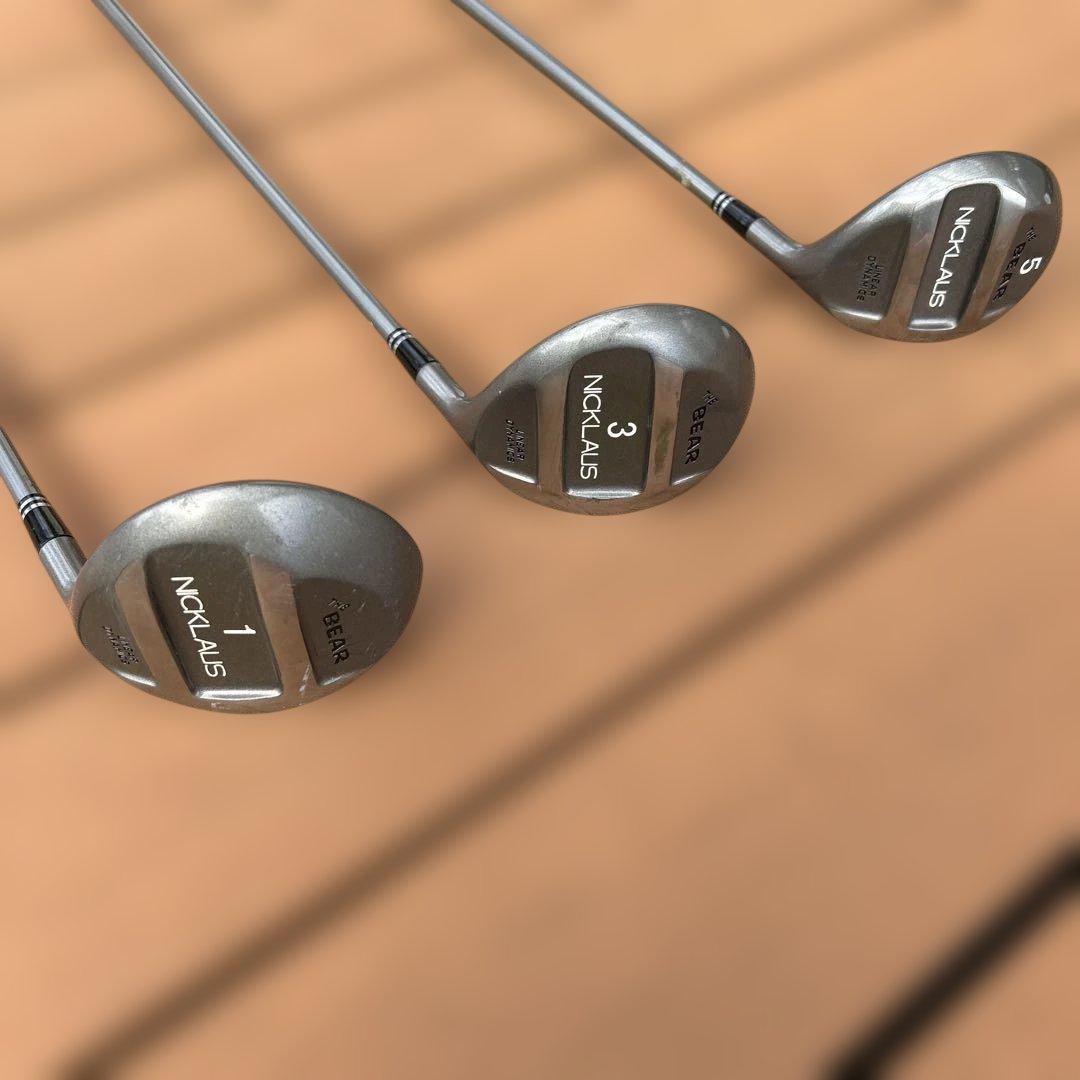 ジャックニクラウスNicklaus ドライバーとウッド2本の3本セット カバー付