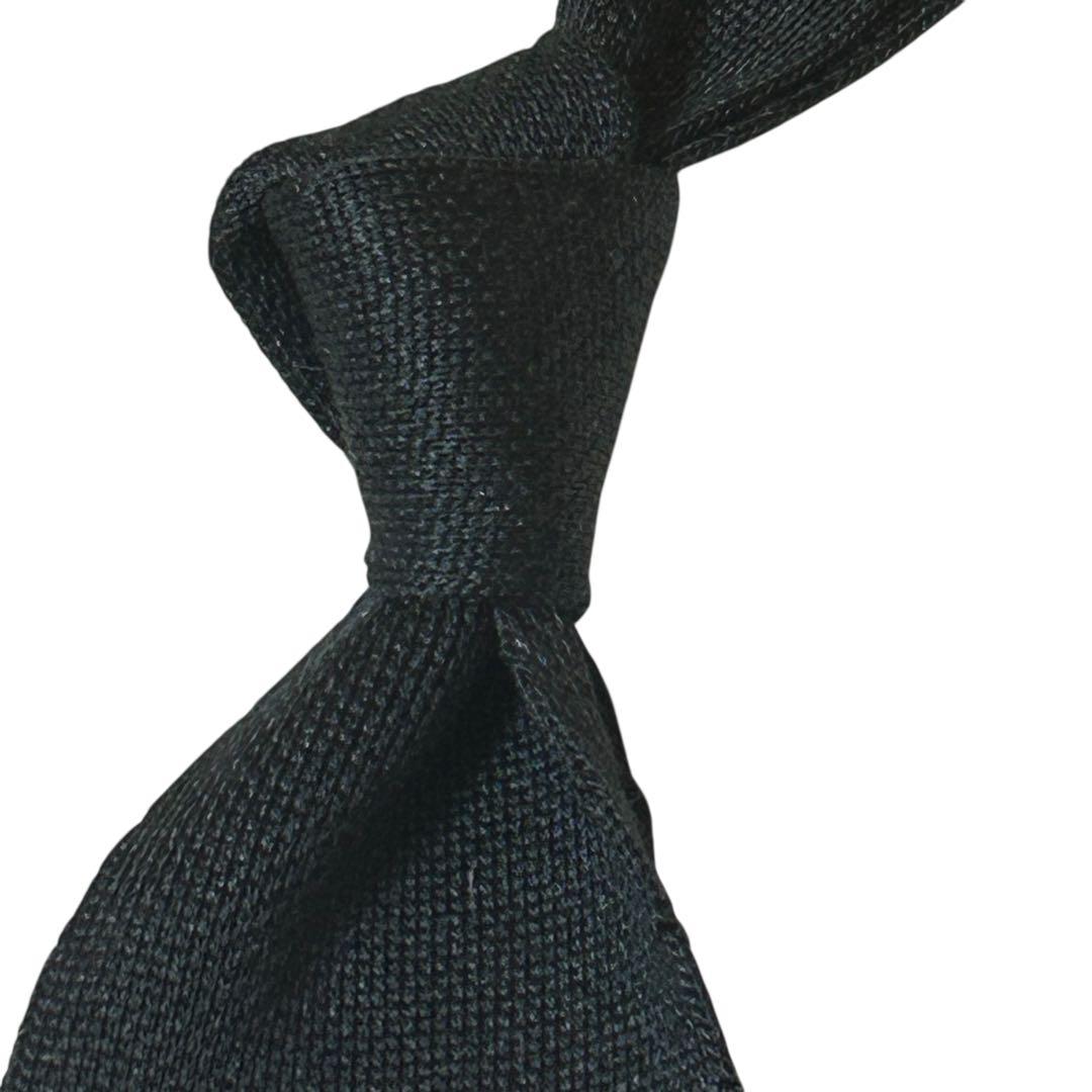 mmmfg 極美品　エルメスシルクニットタイ　ダークグレー