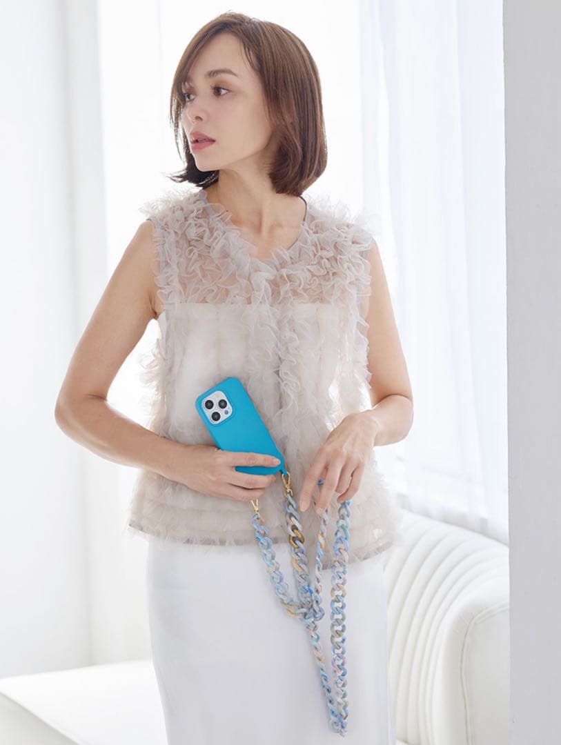 LOUVINI Paris スマホチェーンZOE ストラップ