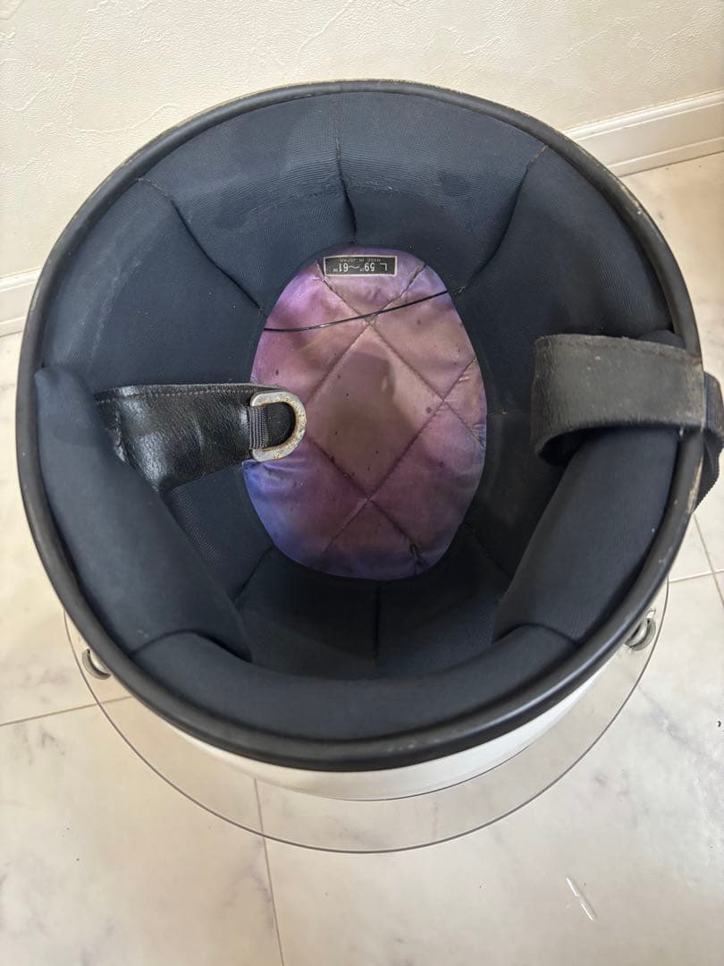 当時物 飯岡工業 ヘルメット　族ヘル　旧車會　Lサイズ　59〜61