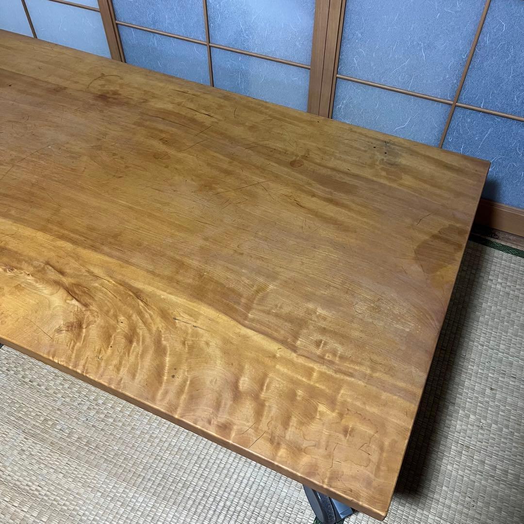 9/30まで掲載！　一枚板　ローテーブル　キャスターつき　コーヒーテーブル