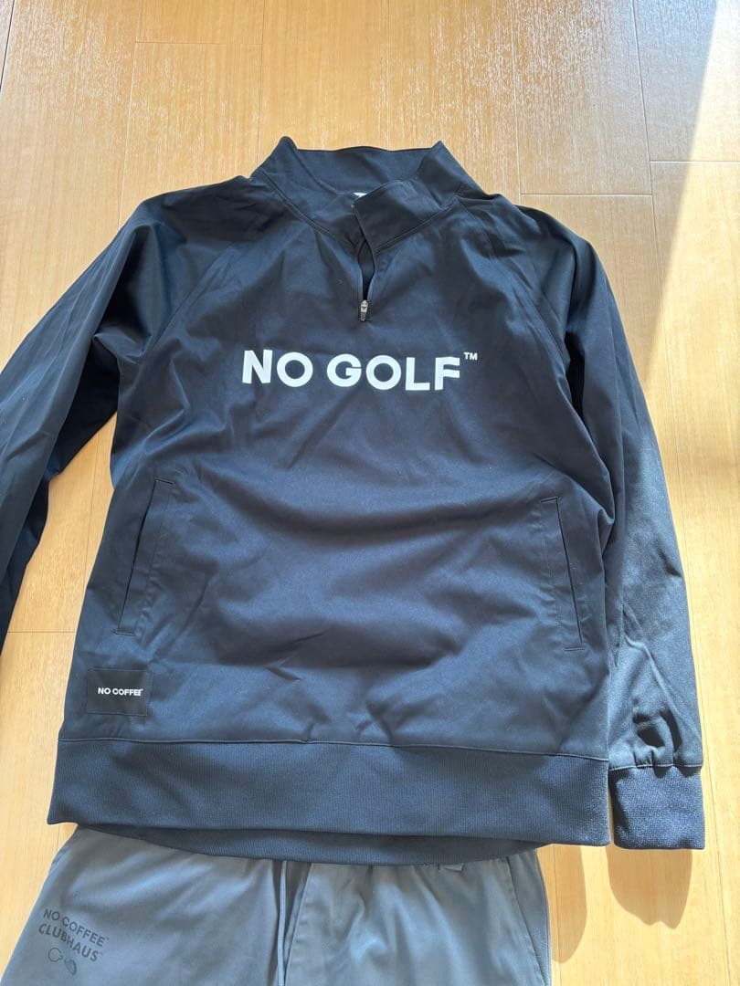 NO GOLF×Club houseウェアセット 黒・グレー