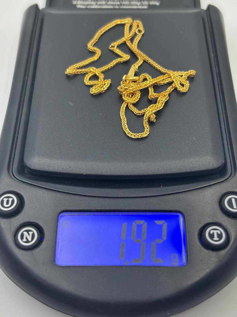 K18金ゴールドネックレス 1.92g ロブスタークラスプ