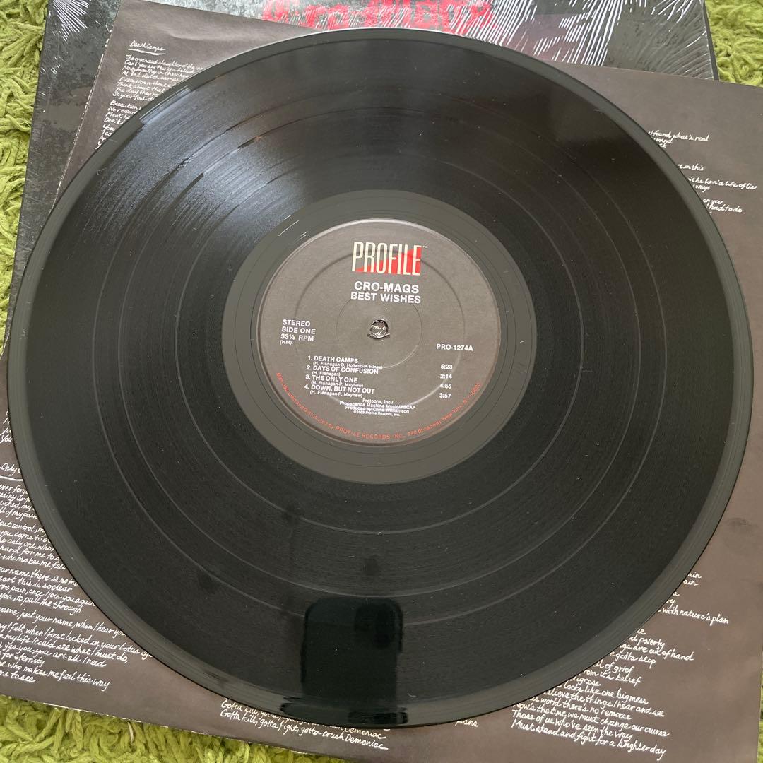 Cro-Mags Best Wishes profile盤シュリンク付きレコード