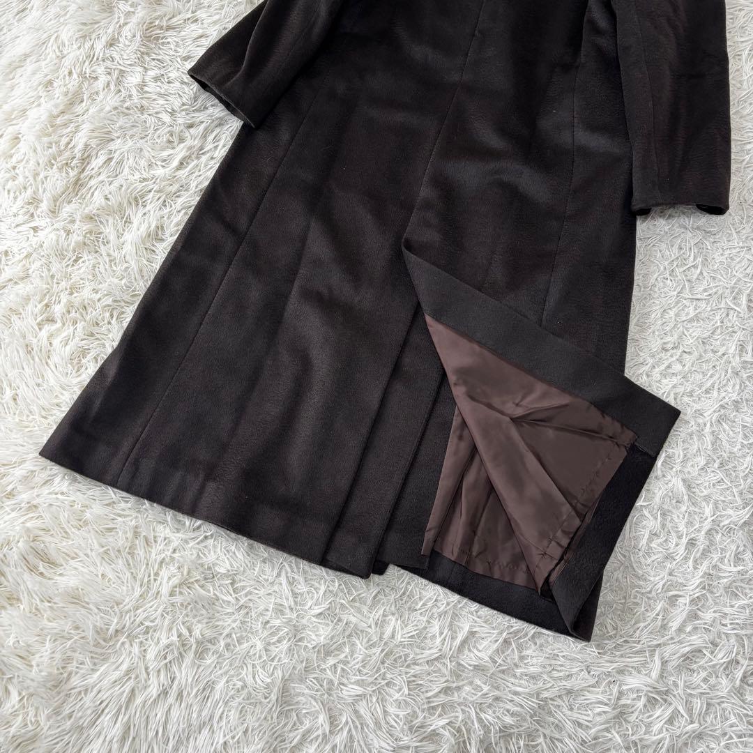 EMBA✨カシミヤ100% ダブルチェスターロングコート　コロンボ生地　ゆったり